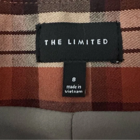 The Limited Plaid Pencil Skirt in Tan and Brown - Picture 8 of 11